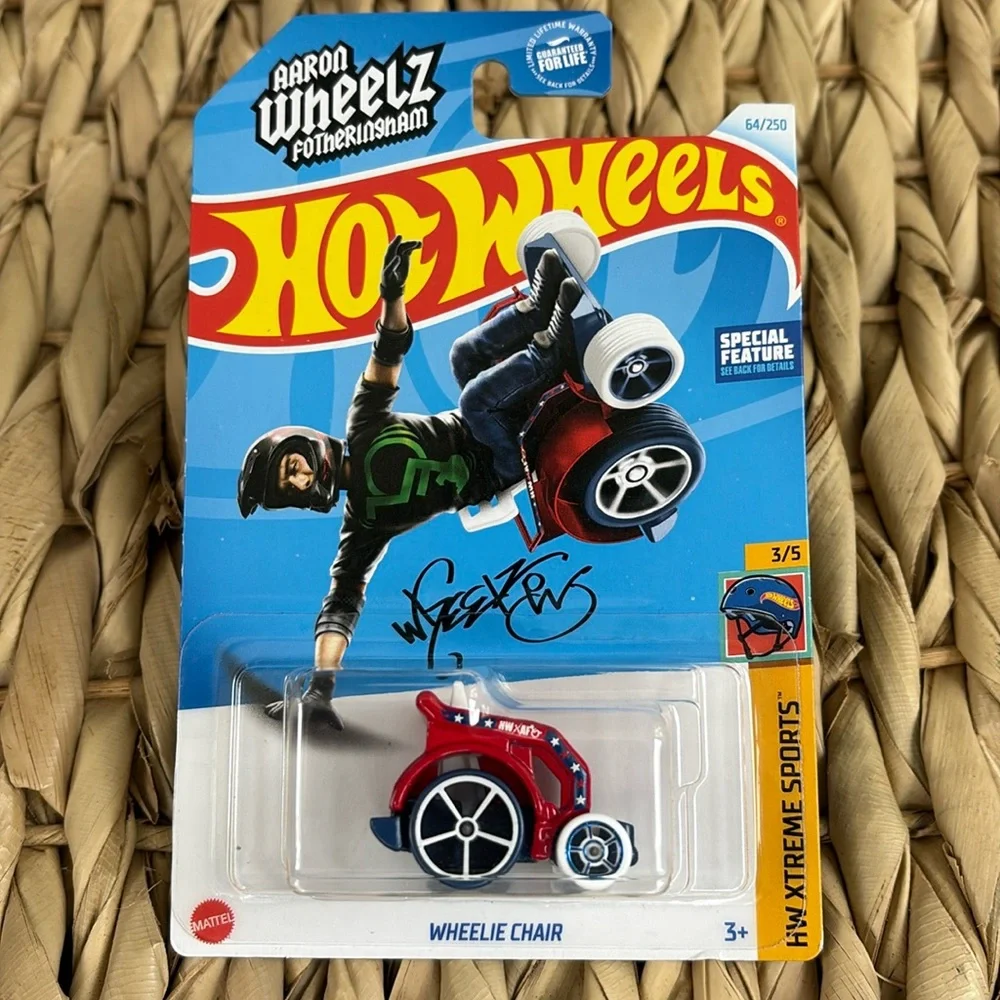 Hot Wheels Red Wheel Chair Vehicle Car 2024 New WheelChair Hotwheels Toy